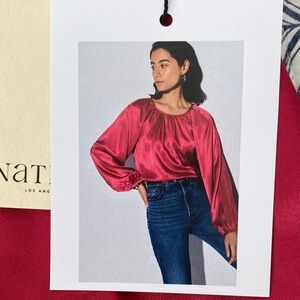 NWT Nation LTD Eveline Top in Rasberry Jam